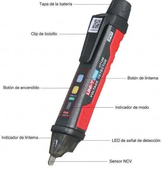 UT12E Detector de tensión tipo lápiz